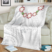 Manuia le Aso Sa o Tamaiti Tonga Blanket White Sunday Heilala Lei LT9 - Polynesian Pride