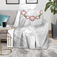 Manuia le Aso Sa o Tamaiti Tonga Blanket White Sunday Heilala Lei LT9 - Polynesian Pride