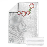Manuia le Aso Sa o Tamaiti Tonga Blanket White Sunday Heilala Lei LT9 - Polynesian Pride
