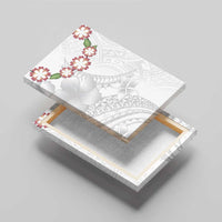 Manuia le Aso Sa o Tamaiti Tonga Canvas Wall Art White Sunday Heilala Lei LT9 - Polynesian Pride