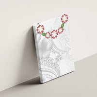 Manuia le Aso Sa o Tamaiti Tonga Canvas Wall Art White Sunday Heilala Lei LT9 - Polynesian Pride