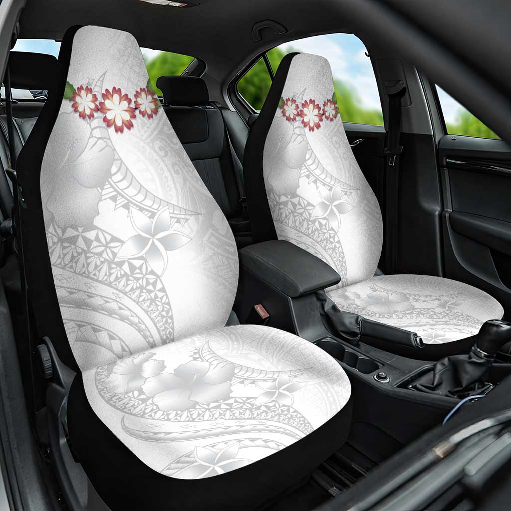 Manuia le Aso Sa o Tamaiti Tonga Car Seat Cover White Sunday Heilala Lei LT9 One Size White - Polynesian Pride