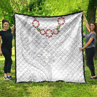 Manuia le Aso Sa o Tamaiti Tonga Quilt White Sunday Heilala Lei LT9 - Polynesian Pride