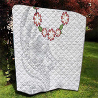 Manuia le Aso Sa o Tamaiti Tonga Quilt White Sunday Heilala Lei LT9 - Polynesian Pride