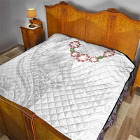 Manuia le Aso Sa o Tamaiti Tonga Quilt White Sunday Heilala Lei LT9 - Polynesian Pride