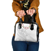 Manuia le Aso Sa o Tamaiti Tonga Shoulder Handbag White Sunday Heilala Lei LT9 One Size White - Polynesian Pride