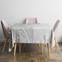 Manuia le Aso Sa o Tamaiti Tonga Tablecloth White Sunday Heilala Lei LT9 - Polynesian Pride