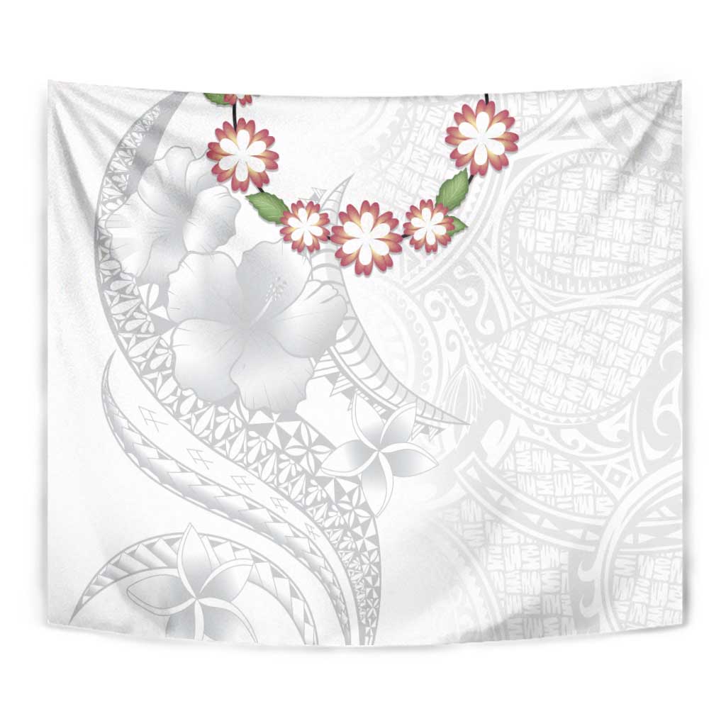 Manuia le Aso Sa o Tamaiti Tonga Tapestry White Sunday Heilala Lei LT9 - Polynesian Pride