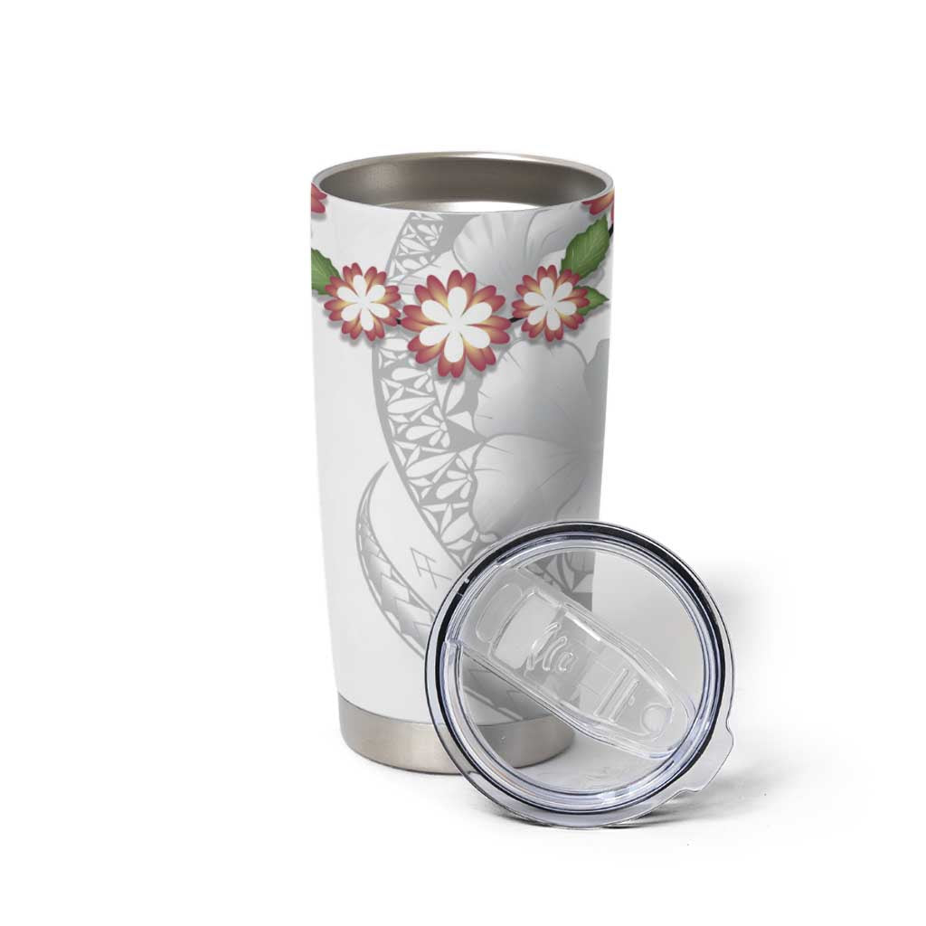 Manuia le Aso Sa o Tamaiti Tonga Tumbler Cup White Sunday Heilala Lei LT9 - Polynesian Pride