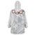 Manuia le Aso Sa o Tamaiti Tonga Wearable Blanket Hoodie White Sunday Heilala Lei