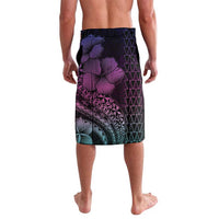 Hawaiian Sea Turtle Lavalava Pink Hibiscus Flowers and Kakau Pattern LT9 - Polynesian Pride