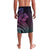 Hawaiian Sea Turtle Lavalava Pink Hibiscus Flowers and Kakau Pattern