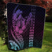 Hawaiian Sea Turtle Quilt Pink Hibiscus Flowers and Kakau Pattern LT9 - Polynesian Pride