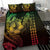 Hawaiian Sea Turtle Bedding Set Reggae Hibiscus Flowers and Kakau Pattern