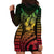 Hawaiian Sea Turtle Hoodie Dress Reggae Hibiscus Flowers and Kakau Pattern