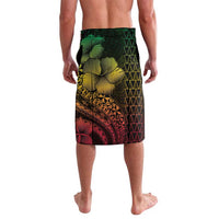 Hawaiian Sea Turtle Lavalava Reggae Hibiscus Flowers and Kakau Pattern LT9 - Polynesian Pride