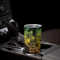 Hawaiian Sea Turtle Tumbler Cup Reggae Hibiscus Flowers and Kakau Pattern LT9 - Polynesian Pride