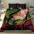 Kiribati Red Jasmine Mango Bedding Set Reggae Polynesian Art Vibe