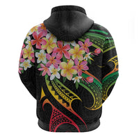 Kiribati Red Jasmine Mango Hoodie Reggae Polynesian Art Vibe LT9 - Polynesian Pride