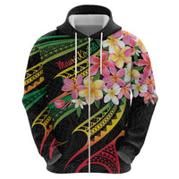 Kiribati Red Jasmine Mango Hoodie Reggae Polynesian Art Vibe LT9 - Polynesian Pride