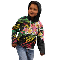 Kiribati Red Jasmine Mango Kid Hoodie Reggae Polynesian Art Vibe LT9 - Polynesian Pride