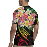 Kiribati Red Jasmine Mango Rugby Jersey Reggae Polynesian Art Vibe LT9 - Polynesian Pride