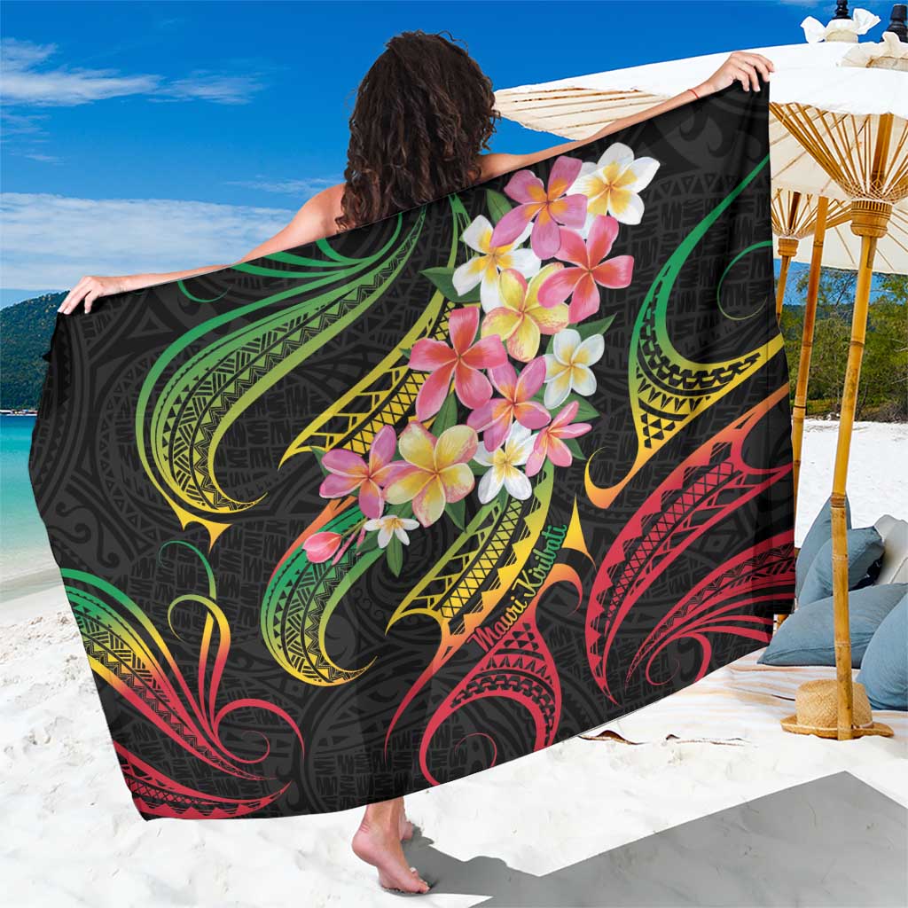 Kiribati Red Jasmine Mango Sarong Reggae Polynesian Art Vibe