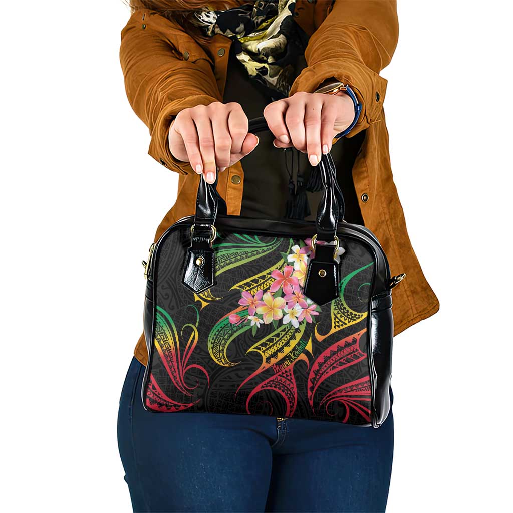 Kiribati Red Jasmine Mango Shoulder Handbag Reggae Polynesian Art Vibe LT9 One Size Reggae - Polynesian Pride