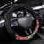 Kiribati Red Jasmine Mango Steering Wheel Cover Reggae Polynesian Art Vibe