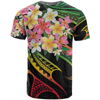 Kiribati Red Jasmine Mango T Shirt Reggae Polynesian Art Vibe LT9 - Polynesian Pride