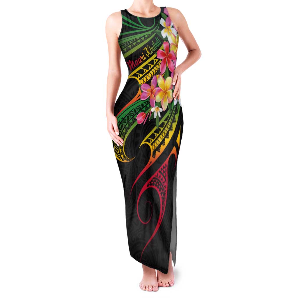 Kiribati Red Jasmine Mango Tank Maxi Dress Reggae Polynesian Art Vibe LT9 Women Reggae - Polynesian Pride