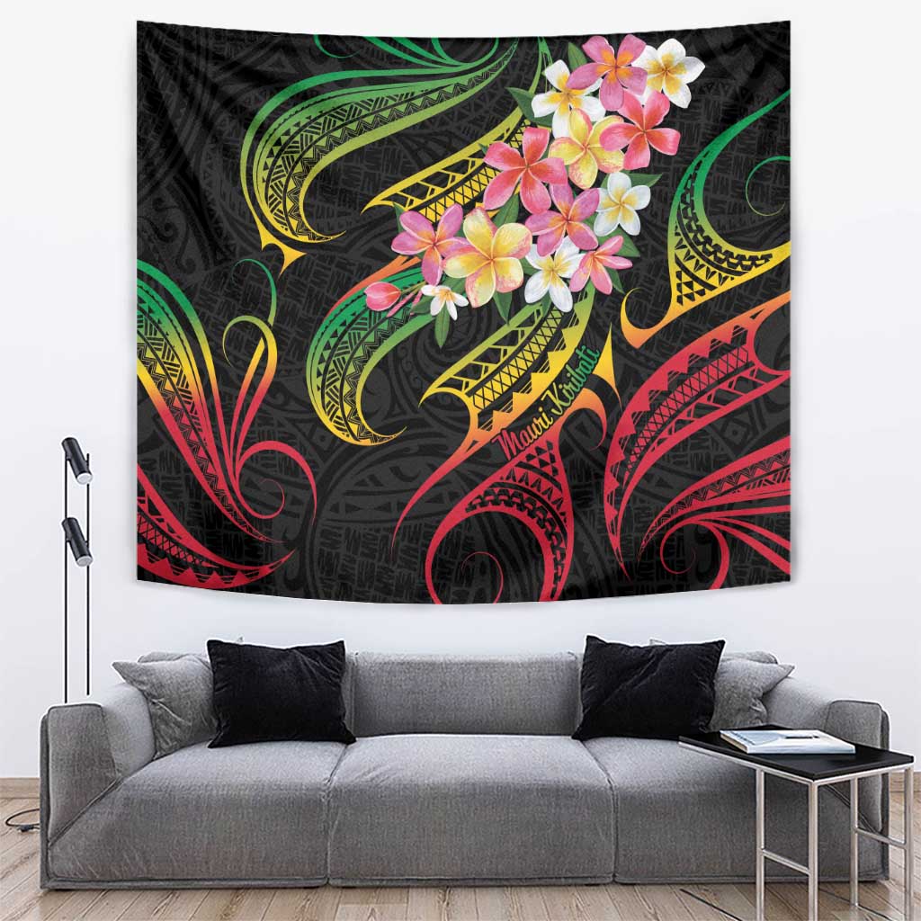 Kiribati Red Jasmine Mango Tapestry Reggae Polynesian Art Vibe LT9 Reggae - Polynesian Pride