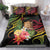 Personalised Tokelau Tropical Flowers Bedding Set Reggae Polynesian Art Vibe