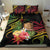 Personalised Tokelau Tropical Flowers Bedding Set Reggae Polynesian Art Vibe