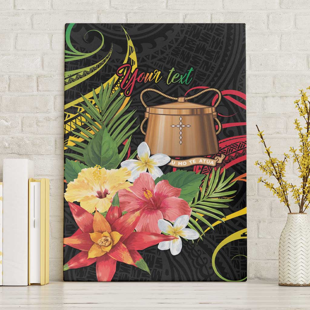 Personalised Tokelau Tropical Flowers Canvas Wall Art Reggae Polynesian Art Vibe LT9 Without Frame Reggae - Polynesian Pride