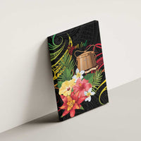 Personalised Tokelau Tropical Flowers Canvas Wall Art Reggae Polynesian Art Vibe LT9 - Polynesian Pride