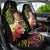 Personalised Tokelau Tropical Flowers Car Seat Cover Reggae Polynesian Art Vibe