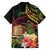 Personalised Tokelau Tropical Flowers Family Matching Off The Shoulder Long Sleeve Dress and Hawaiian Shirt Reggae Polynesian Art Vibe