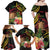 Personalised Tokelau Tropical Flowers Family Matching Off Shoulder Maxi Dress and Hawaiian Shirt Reggae Polynesian Art Vibe