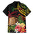 Personalised Tokelau Tropical Flowers Family Matching Short Sleeve Bodycon Dress and Hawaiian Shirt Reggae Polynesian Art Vibe