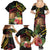 Personalised Tokelau Tropical Flowers Family Matching Summer Maxi Dress and Hawaiian Shirt Reggae Polynesian Art Vibe