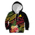 Personalised Tokelau Tropical Flowers Kid Hoodie Reggae Polynesian Art Vibe