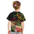 Personalised Tokelau Tropical Flowers Kid T Shirt Reggae Polynesian Art Vibe