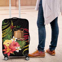 Personalised Tokelau Tropical Flowers Luggage Cover Reggae Polynesian Art Vibe LT9 Reggae - Polynesian Pride