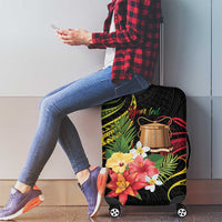 Personalised Tokelau Tropical Flowers Luggage Cover Reggae Polynesian Art Vibe LT9 - Polynesian Pride