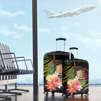 Personalised Tokelau Tropical Flowers Luggage Cover Reggae Polynesian Art Vibe LT9 - Polynesian Pride