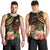 Personalised Tokelau Tropical Flowers Men Tank Top Reggae Polynesian Art Vibe