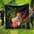 Personalised Tokelau Tropical Flowers Quilt Reggae Polynesian Art Vibe