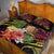 Personalised Tokelau Tropical Flowers Quilt Bed Set Reggae Polynesian Art Vibe