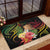 Personalised Tokelau Tropical Flowers Rubber Doormat Reggae Polynesian Art Vibe